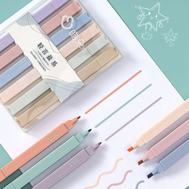 Set di 6 evidenziatori a doppi - Pastel Highlighter Set Double Ended recensione e prezzo