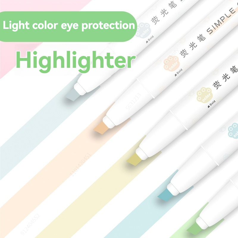 5 pezzi evidenziatori pastello - Pastel Highlighter Set Double Ended recensione e prezzo