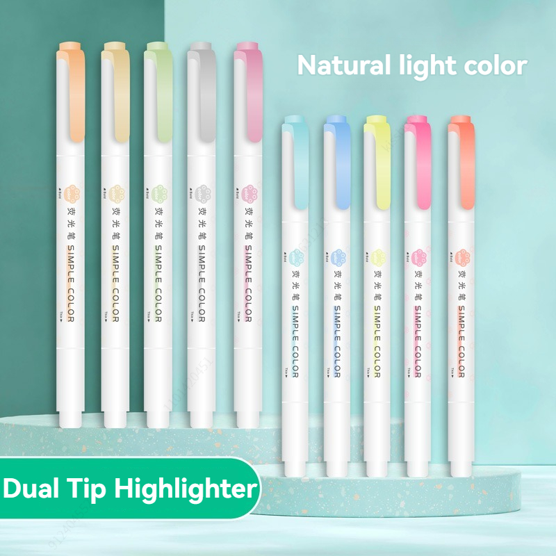 5 pezzi evidenziatori pastello - Pastel Highlighter Set Double Ended recensione e prezzo